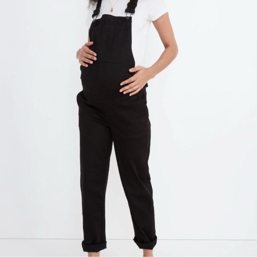 Madewell Black Maternity Jumpsuit Overalls
